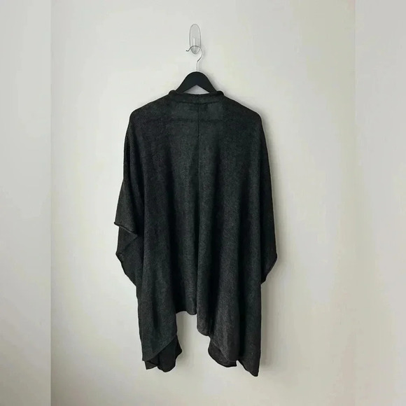 Eskandar linen  open front cardigan sweater - Picture 12 of 15